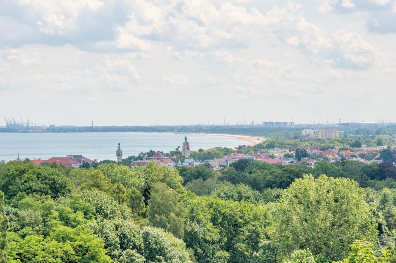 Panorama Kamienny Potok Lägenhet Sopot Exteriör bild